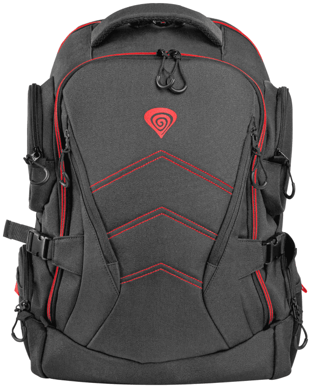 GENESIS Pallad 550 43,9 cm (17.3") Mochila Negro, Rojo