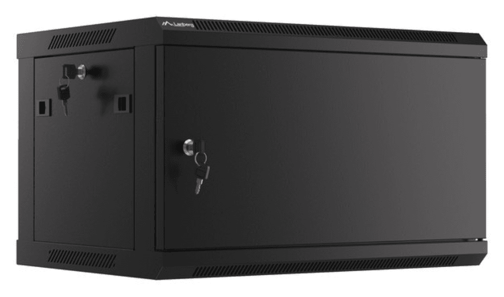 Lanberg WF01-6406-00B armario rack 6U Bastidor de pared Negro
