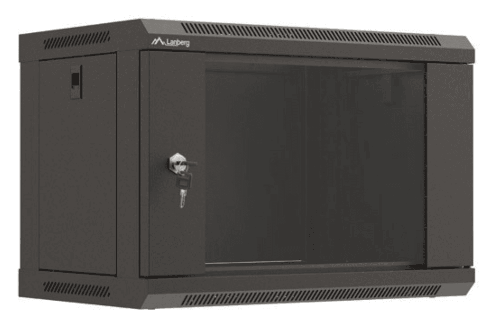 Lanberg WF03-5306-10B armario rack 6U Bastidor de pared Negro