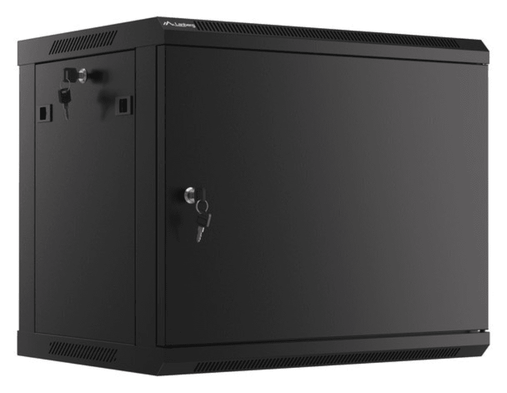Lanberg WF01-6409-00B armario rack 9U Bastidor de pared Negro