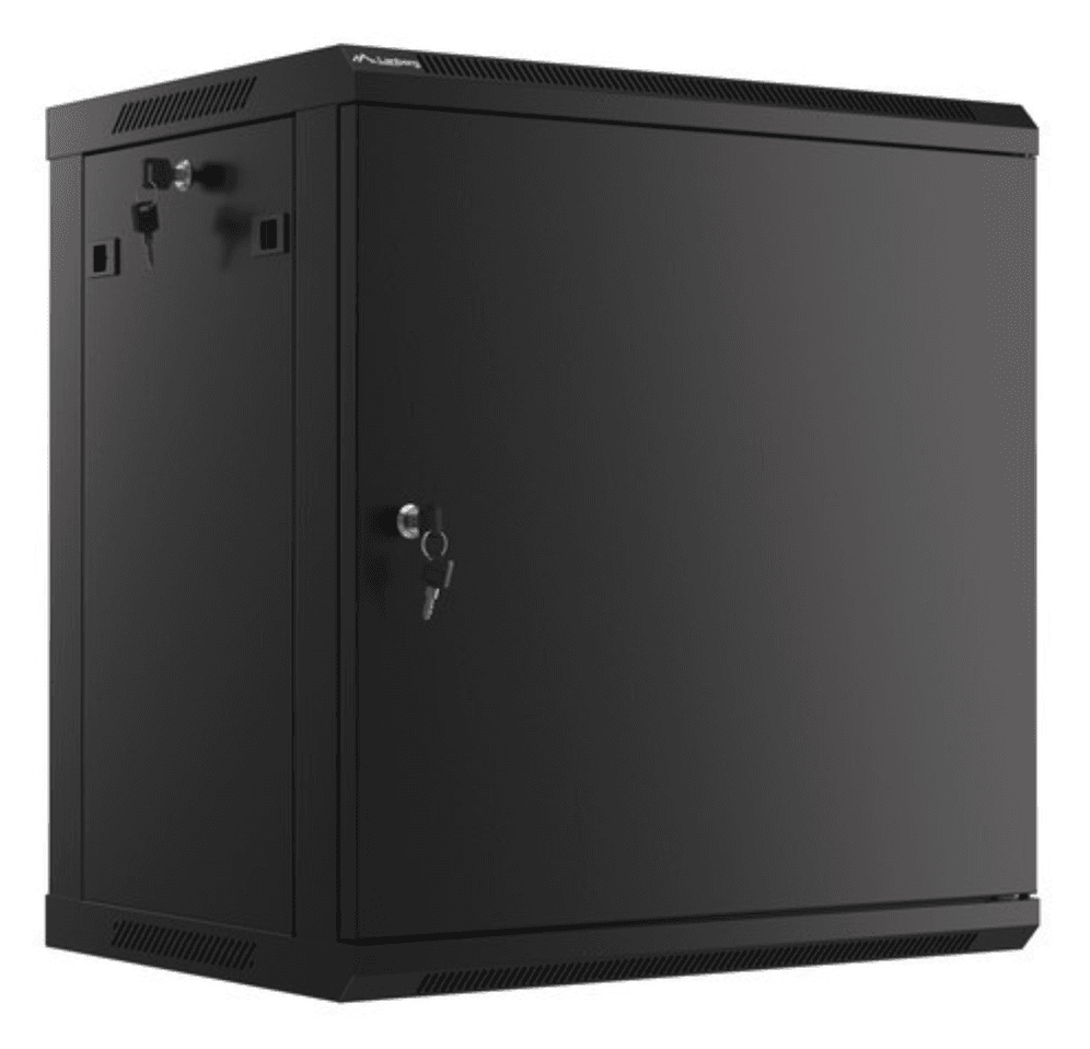 Lanberg WF01-6412-00B armario rack 12U Bastidor de pared Negro