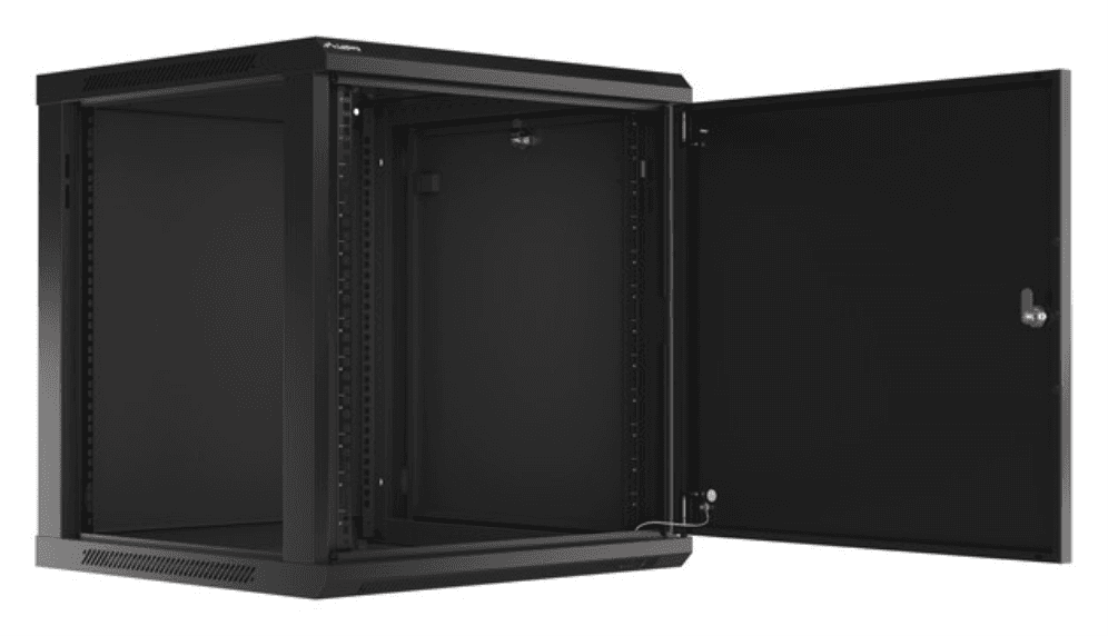 Lanberg WF01-6612-00B armario rack 12U Bastidor de pared Negro