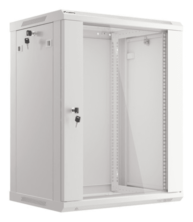 Lanberg WF01-6415-10S armario rack 15U Bastidor de pared Gris