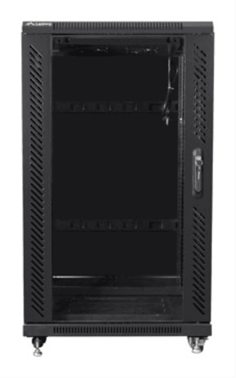 Lanberg FF01-6622-12B armario rack 22U Rack o bastidor independiente Negro