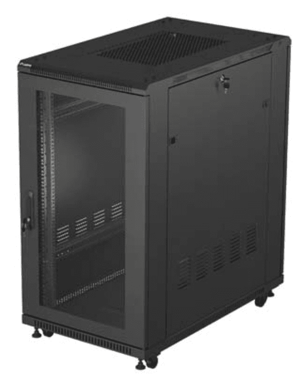 Lanberg FF01-6022-23B armario rack 22U Rack o bastidor independiente Negro