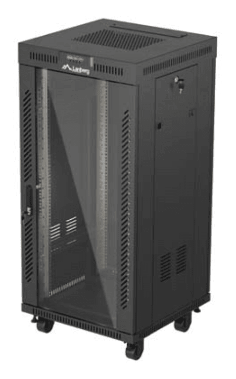 Lanberg FF01-6624-12BL armario rack 24U Rack o bastidor independiente Negro