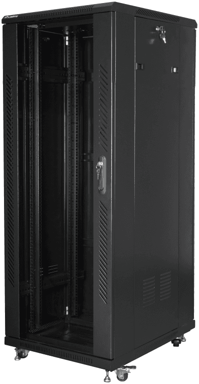 Lanberg FF01-6832-12B armario rack 32U Rack o bastidor independiente Negro