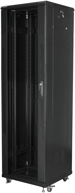 Lanberg FF01-6642-12B armario rack 42U Rack o bastidor independiente Negro