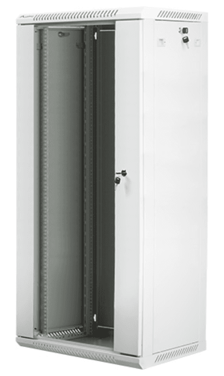 Lanberg WF01-6427-10S armario rack 27U Bastidor de pared Blanco