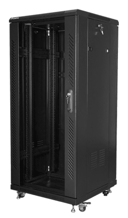 Lanberg FF01-6627-12B armario rack 27U Rack o bastidor independiente Negro