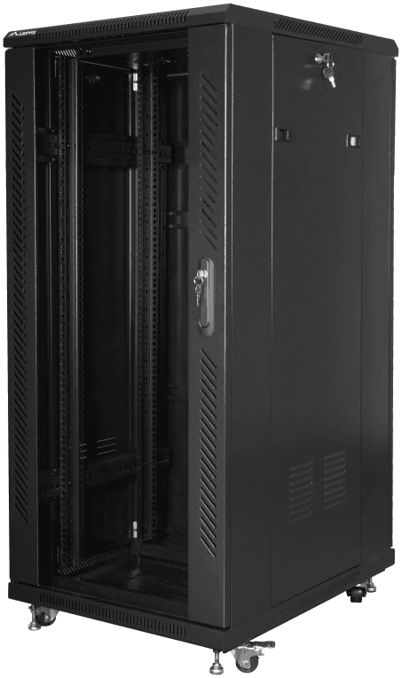 Lanberg FF01-6827-12BL armario rack 27U Rack o bastidor independiente Negro