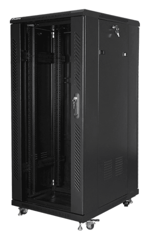 Lanberg FF01-6827-12B armario rack 27U Rack o bastidor independiente Negro