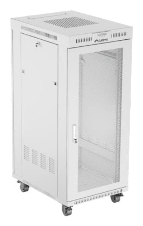 Lanberg FF01-6827-23SL armario rack 27U Bastidor para instalación en suelo Gris