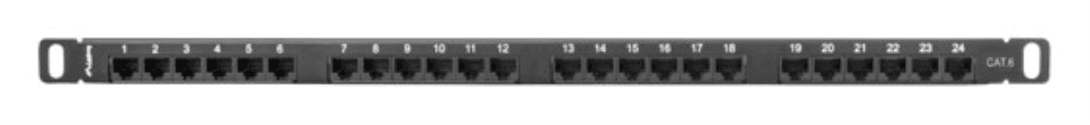 Lanberg PPU6-0024-B panel de parcheo 0.5U