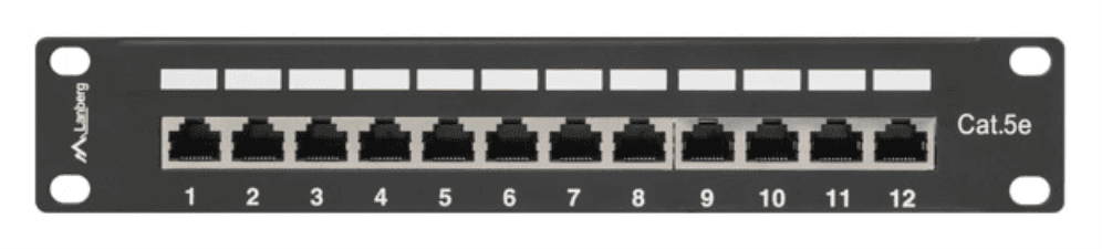 Lanberg PPF5-9012-B panel de parcheo 1U