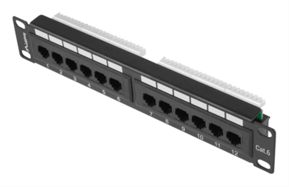 Lanberg PPU6-9012-B panel de parcheo