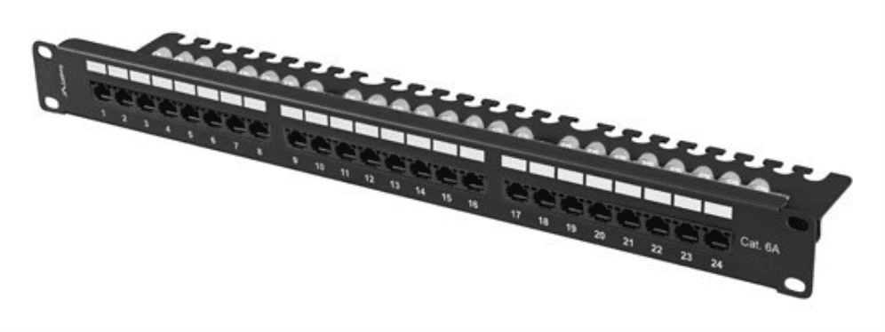 Lanberg PPUA-1124-B panel de parcheo 1U