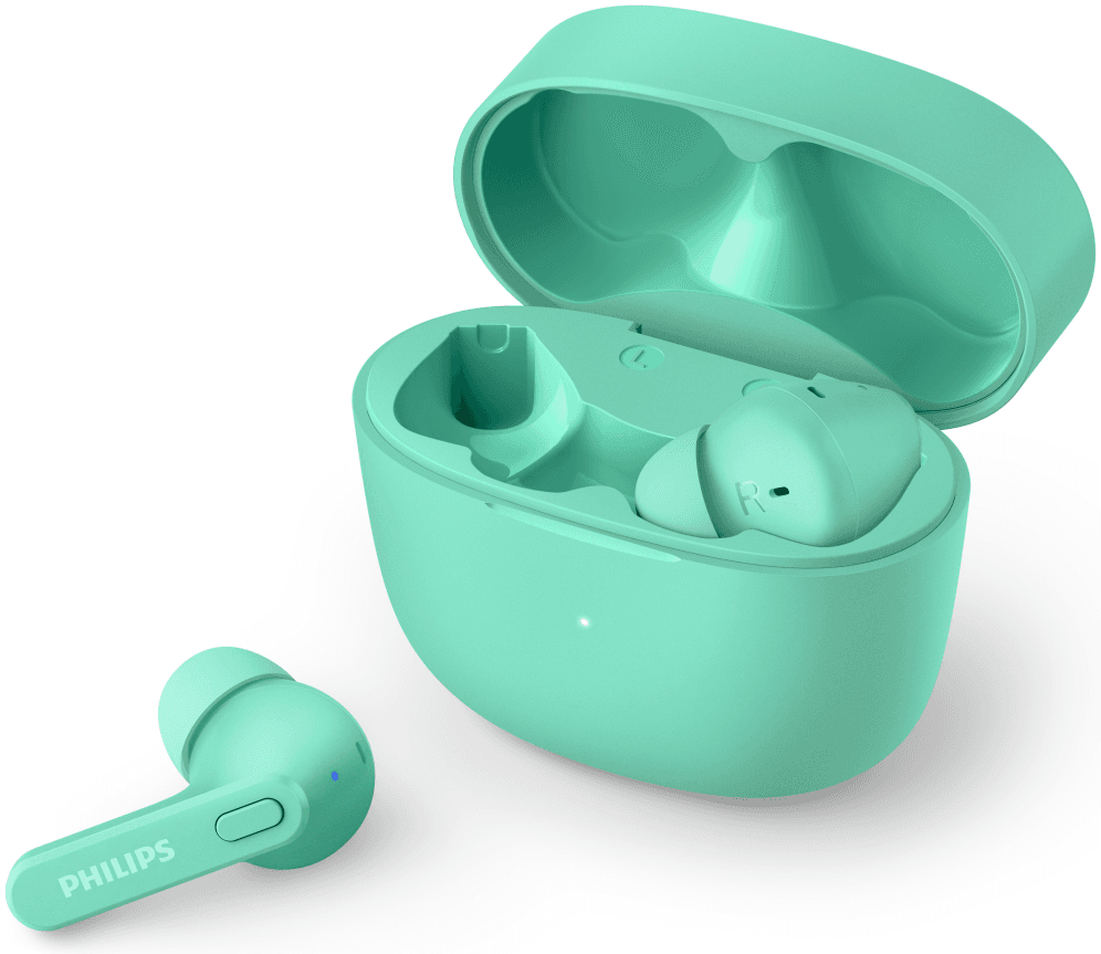 Philips 2000 series TAT2206GR/00 auricular y casco Auriculares True Wireless Stereo (TWS) Dentro de oído Llamadas/Música Bluetooth Turquesa