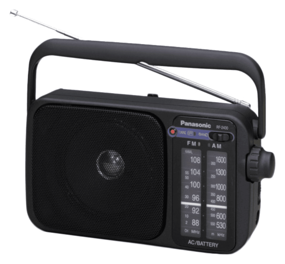 Panasonic RF-2400D Portátil Analógica Negro