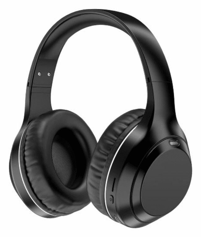 Denver BTN-211 auricular y casco Auriculares Inalámbrico y alámbrico Diadema Llamada/Música/TV USB Tipo C Bluetooth Negro