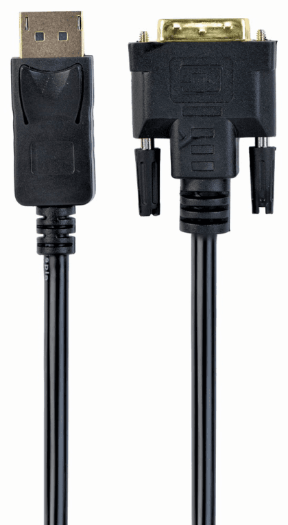 Gembird CC-DPM-DVIM-6 adaptador de cable de vídeo 1,8 m DisplayPort DVI Negro