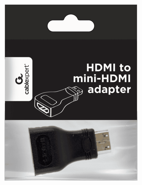 Gembird A-HDMI-FC cambiador de género para cable mini-HDMI Negro