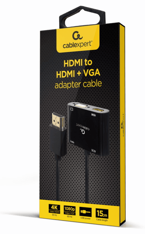 Gembird A-HDMIM-HDMIFVGAF-01 tarjeta y adaptador de interfaz HDMI, VGA