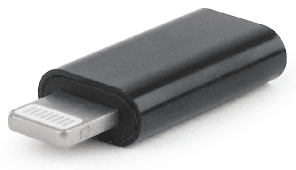 Gembird A-USB-CF8PM-01 cambiador de género para cable USB type-C 8 pines Negro