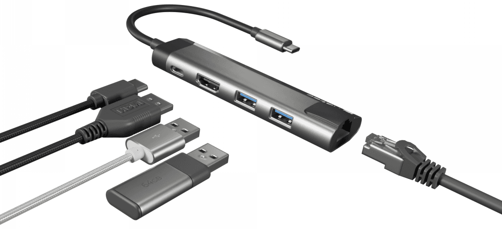 NATEC Fowler Go USB 3.2 Gen 1 (3.1 Gen 1) Type-C Acero inoxidable