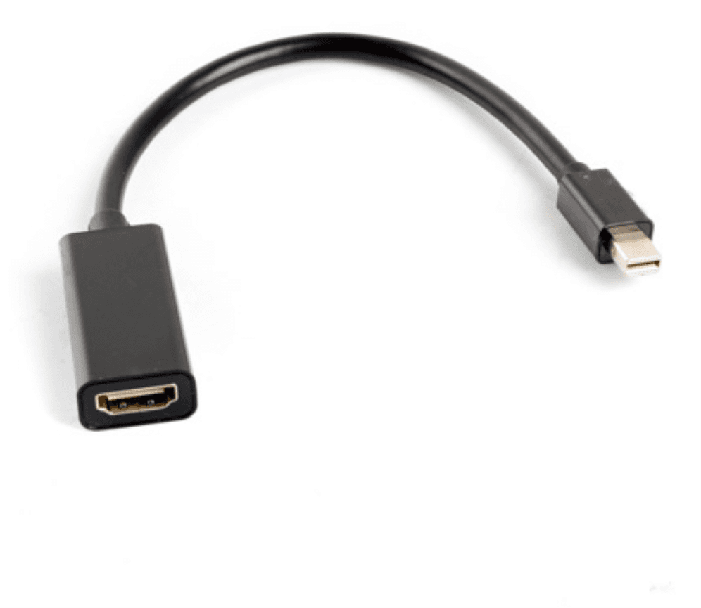 Lanberg AD-0005-BK adaptador de cable de vídeo 0,2 m Mini DisplayPort HDMI tipo A (Estándar) Negro