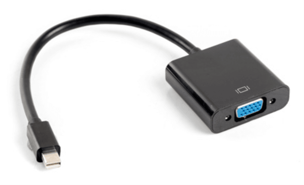 Lanberg AD-0006-BK adaptador de cable de vídeo 0,2 m VGA (D-Sub) Mini DisplayPort Negro