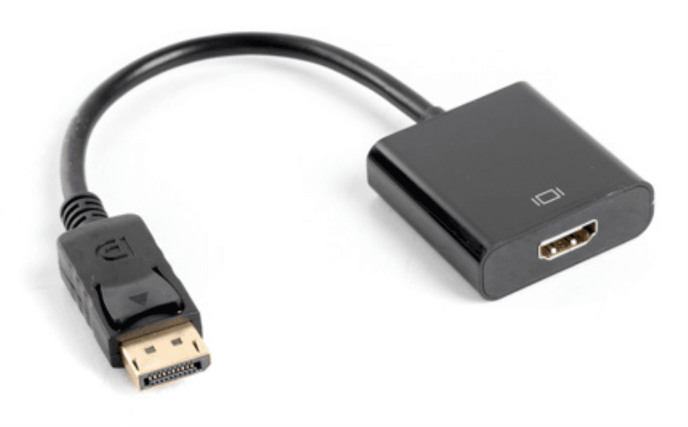 Lanberg AD-0009-BK adaptador de cable de vídeo 0,1 m DisplayPort HDMI tipo A (Estándar) Negro