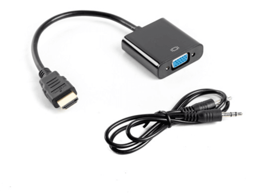 Lanberg AD-0017-BK adaptador de cable de vídeo 0,2 m VGA (D-Sub) HDMI tipo A (Estándar) Negro
