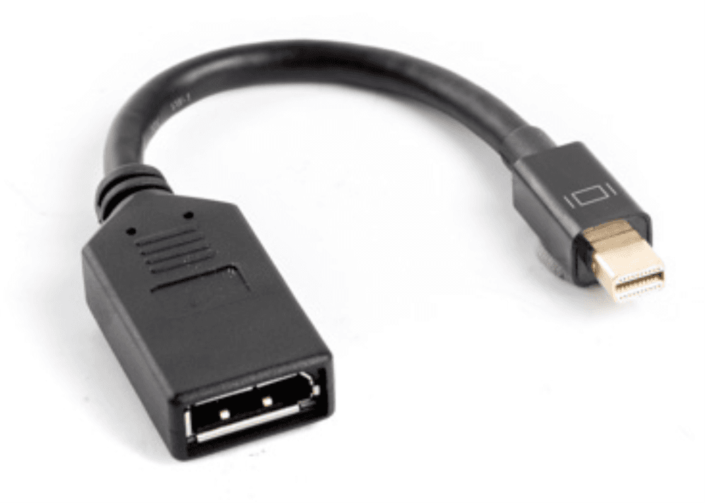 Lanberg AD-0003-BK cable DisplayPort 0,12 m Mini DisplayPort Negro