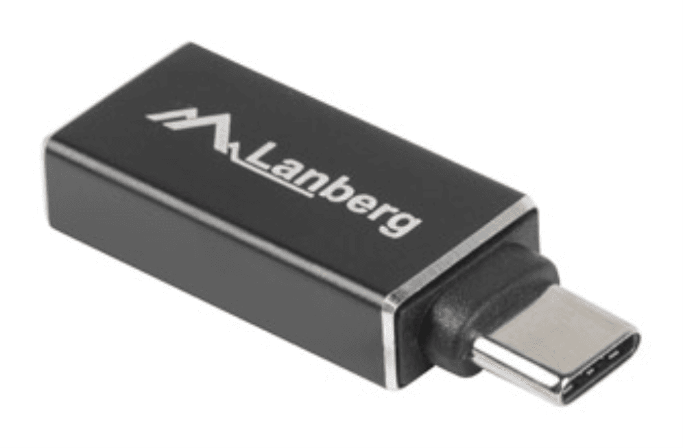 Lanberg AD-UC-UA-02 cambiador de género para cable USB 3.0 Type C USB 3.0 Type A Negro