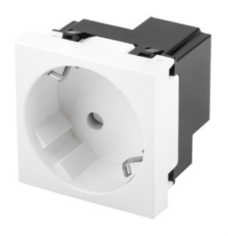 Lanberg AC-4545SW-F-W toma de corriente Tipo F Blanco