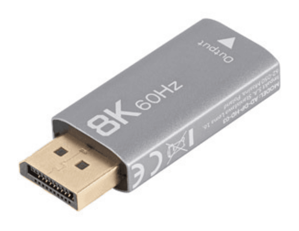 Lanberg AD-DP-HD-03 adaptador de cable de vídeo 0 m DisplayPort HDMI Plata