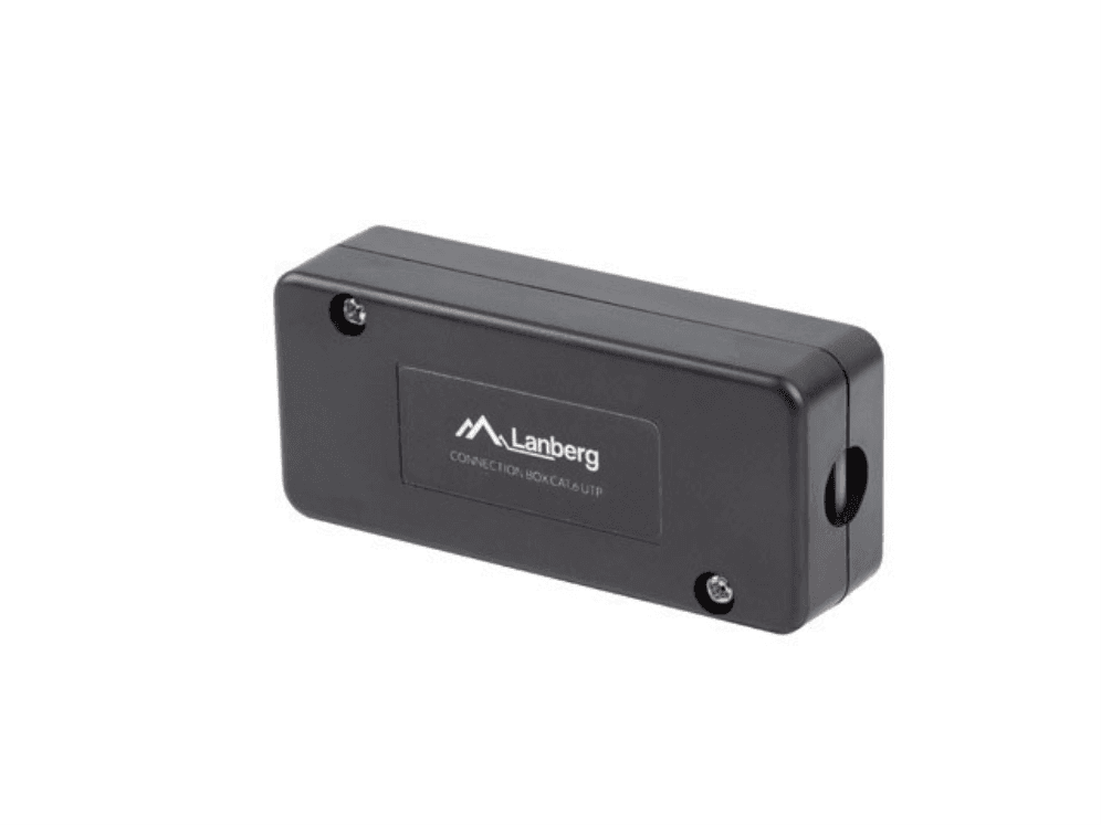 Lanberg PLC-6UL1-B caja de conexiones de red Cat6 Negro