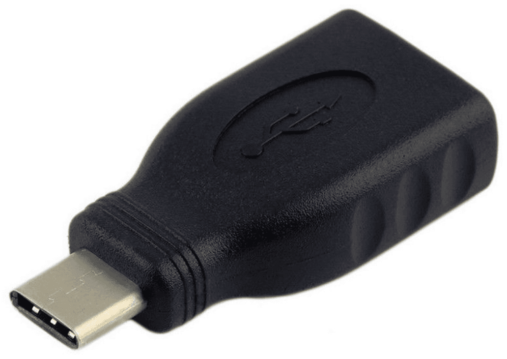 AISENS A108-0323 cambiador de género para cable USB-C USB-A Negro