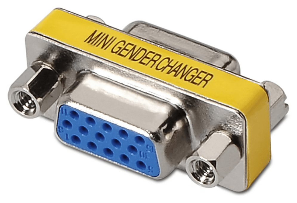 AISENS A114-0082 cambiador de género para cable VGA D-sub D-sub Azul, Plata