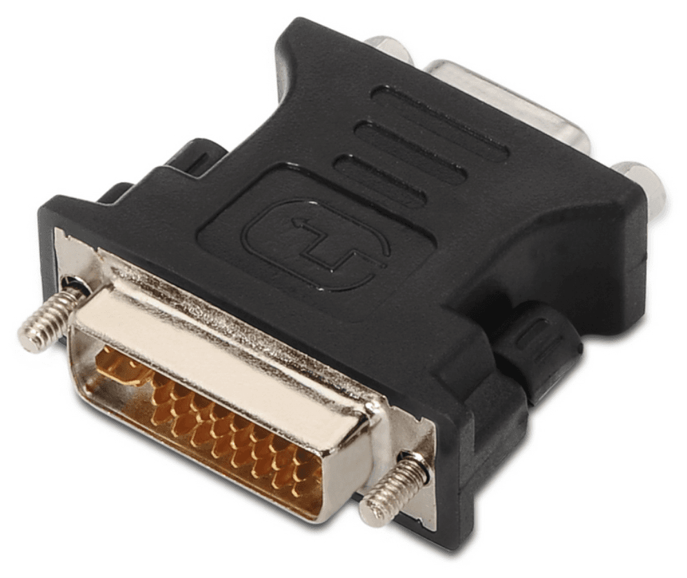AISENS A118-0092 cambiador de género para cable DVI VGA Negro
