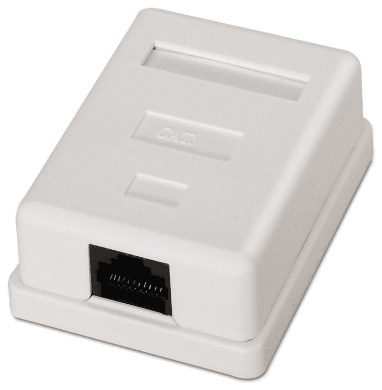 AISENS A139-0301 caja de conexiones de red Cat6 Blanco