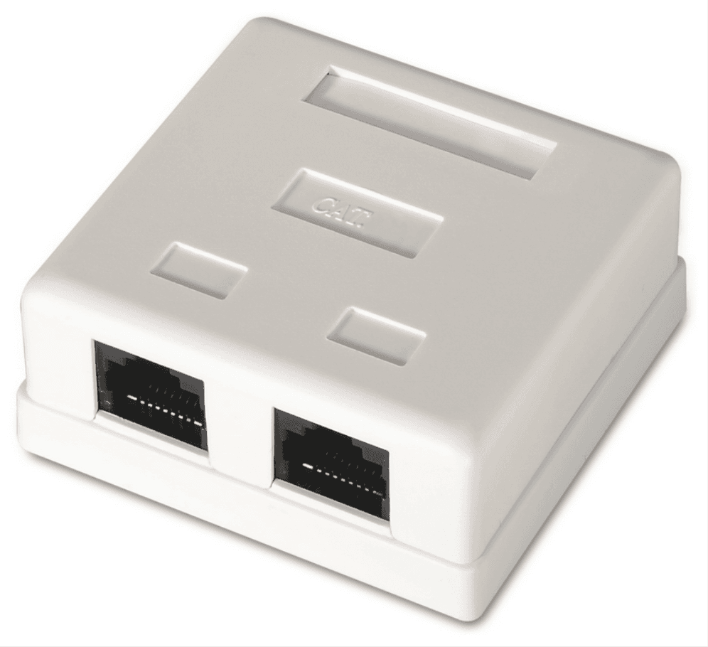 AISENS A139-0302 caja de conexiones de red Cat6 Blanco