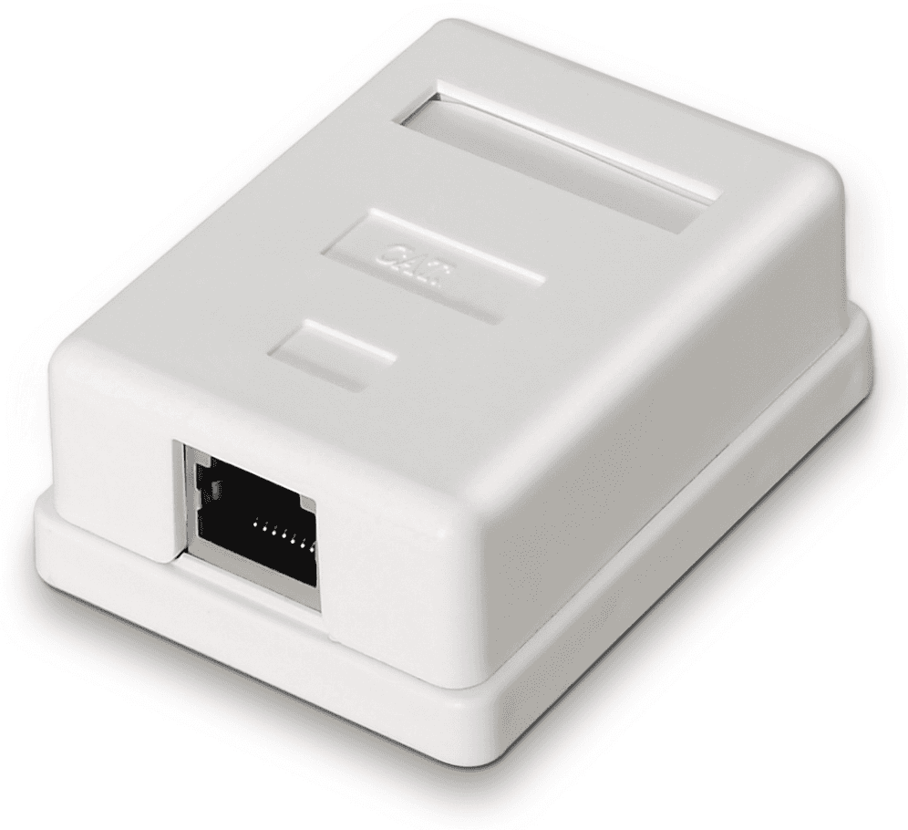 AISENS A139-0303 caja de conexiones de red Cat6 Blanco
