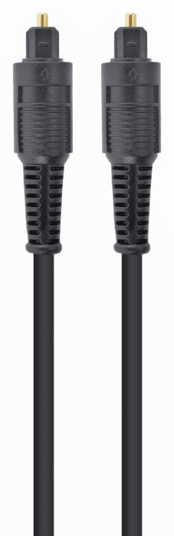 Gembird Toslink, 2m cable de audio Negro