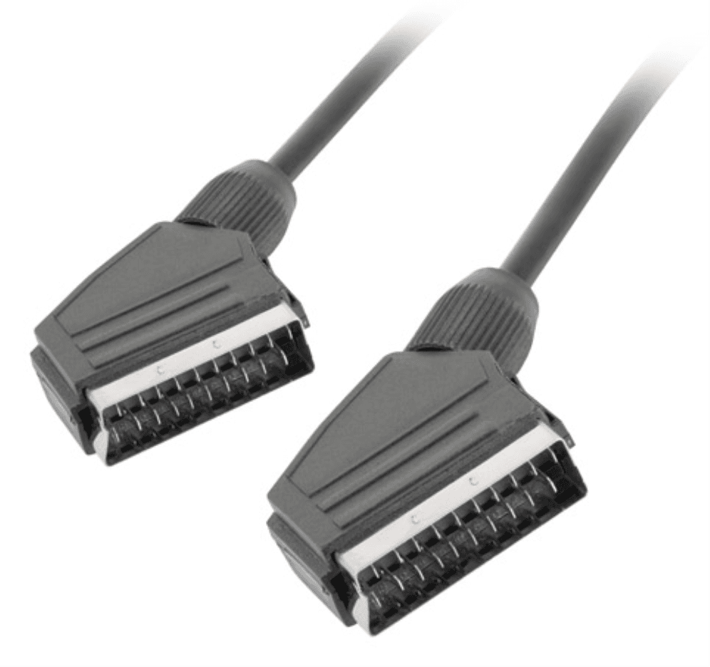 Lanberg CA-EUEU-10CC-0018-BK cable EUROCONECTOR 1,8 m SCART (21-pin) Negro