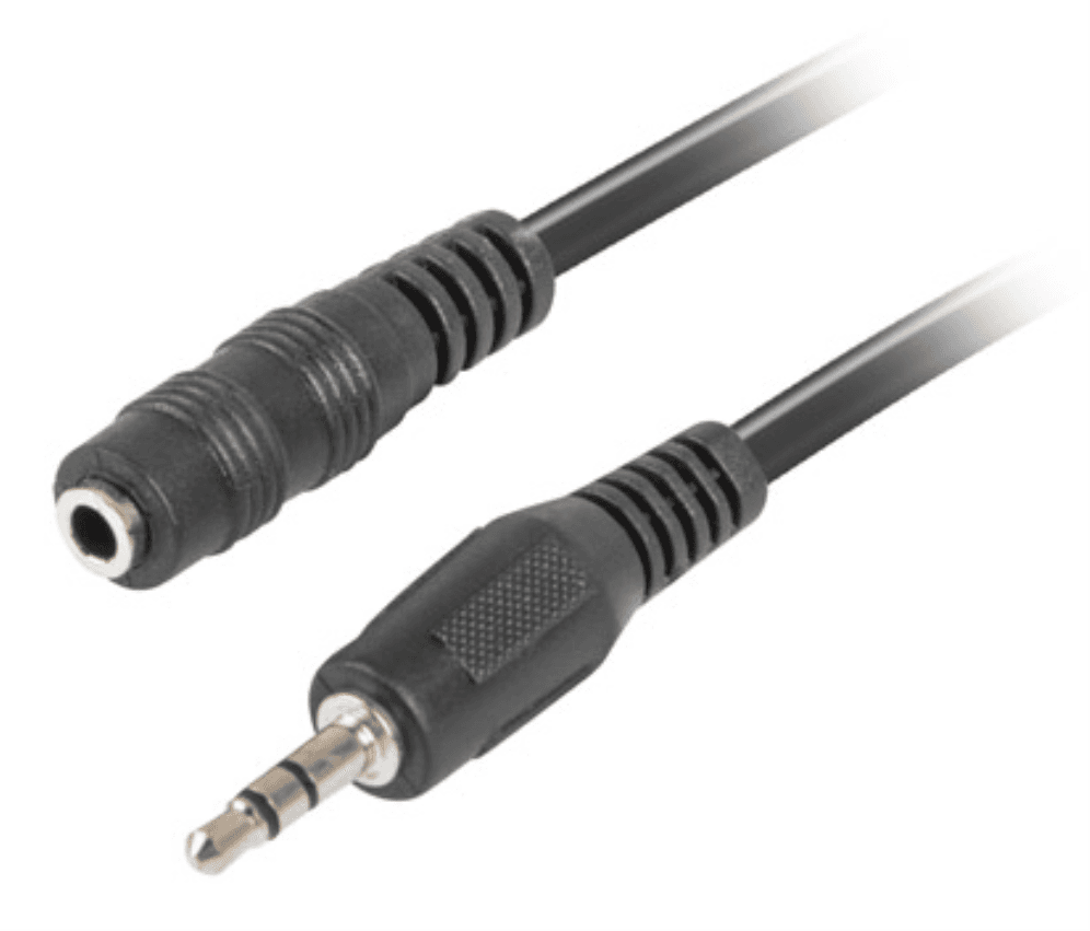 Lanberg CA-MJFJ-10CC-0015-BK cable de audio 1,5 m 3,5mm Negro