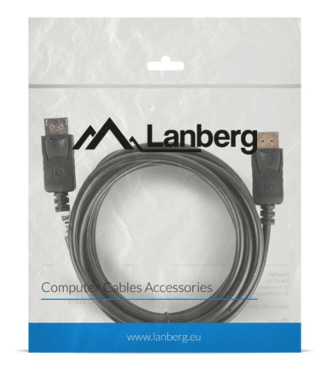 Lanberg CA-DPDP-10CC-0030-BK cable DisplayPort 3 m Negro