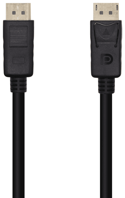 AISENS Cable DisplayPort V1.2 4K@60Hz, DP/M-DP/M, Negro, 1.0m