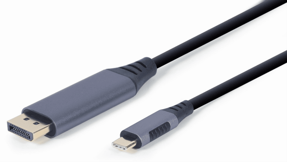 Gembird CC-USB3C-DPF-01-6 adaptador de cable de vídeo 1,8 m USB Tipo C DisplayPort Negro, Gris
